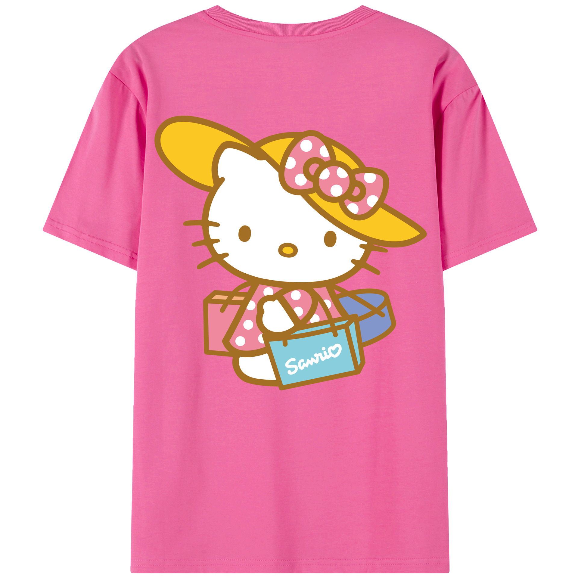 （画像用） Hello Kitty ハローキティ レディース半袖Tシャツ(バックプリント)